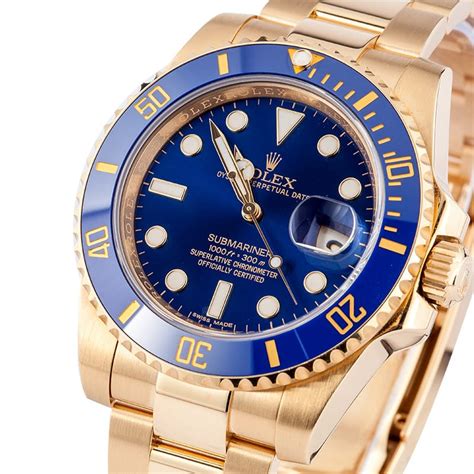 rolex submariner automatic 18k gold